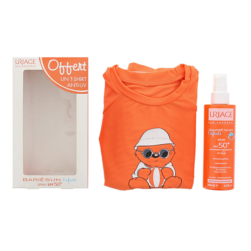 Uriage Bariésun Gift Set 200ml SPF50+ Spray + Anti-UV Children's T-Shirt