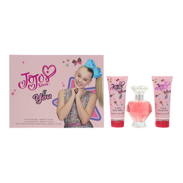 JoJo Siwa Be You Gift Set 100ml EDP + 100ml Body Wash + 100ml Body Lotion