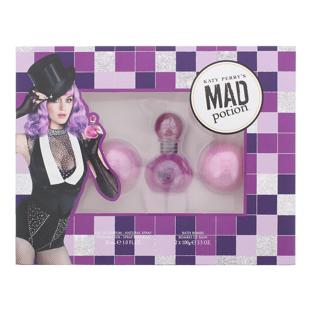 Katy Perry's Mad Potion Gift Set 30ml EDP + 2 x 100g Bath Bomb
