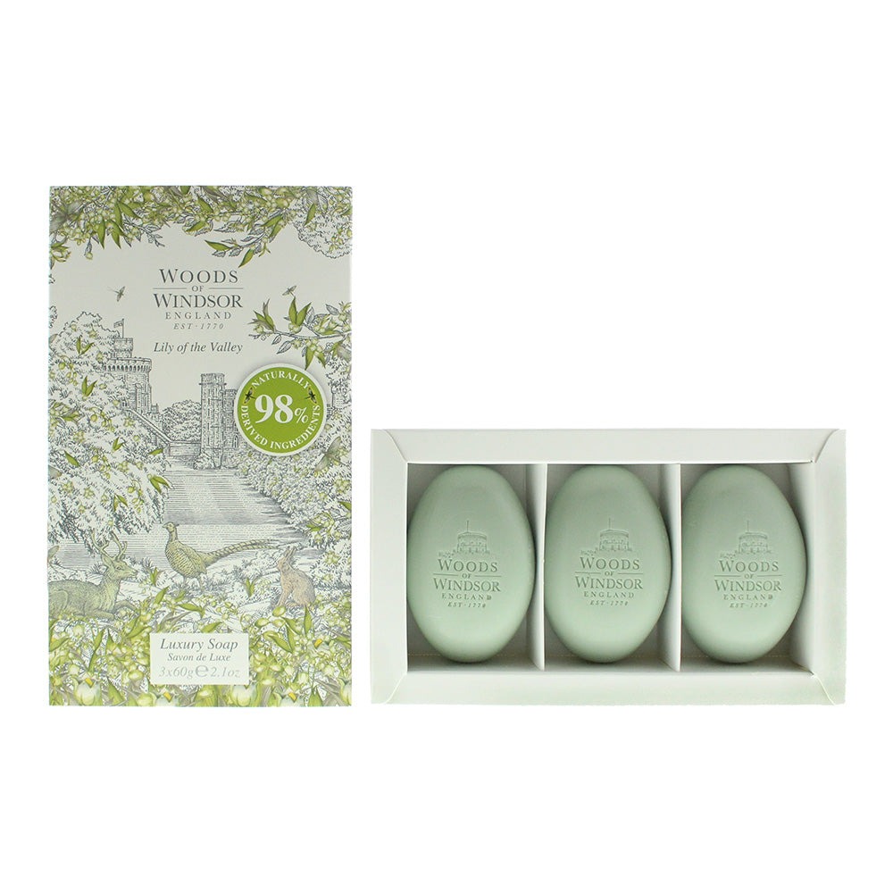 Woods of Windsor Lily of the Valley Soap 3 x