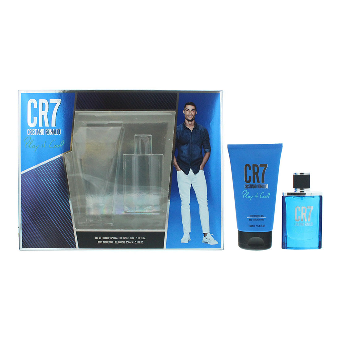 Cristiano Ronaldo CR7 Play It Cool Gift Set 30ml EDT Spray + 150ml Shower Gel