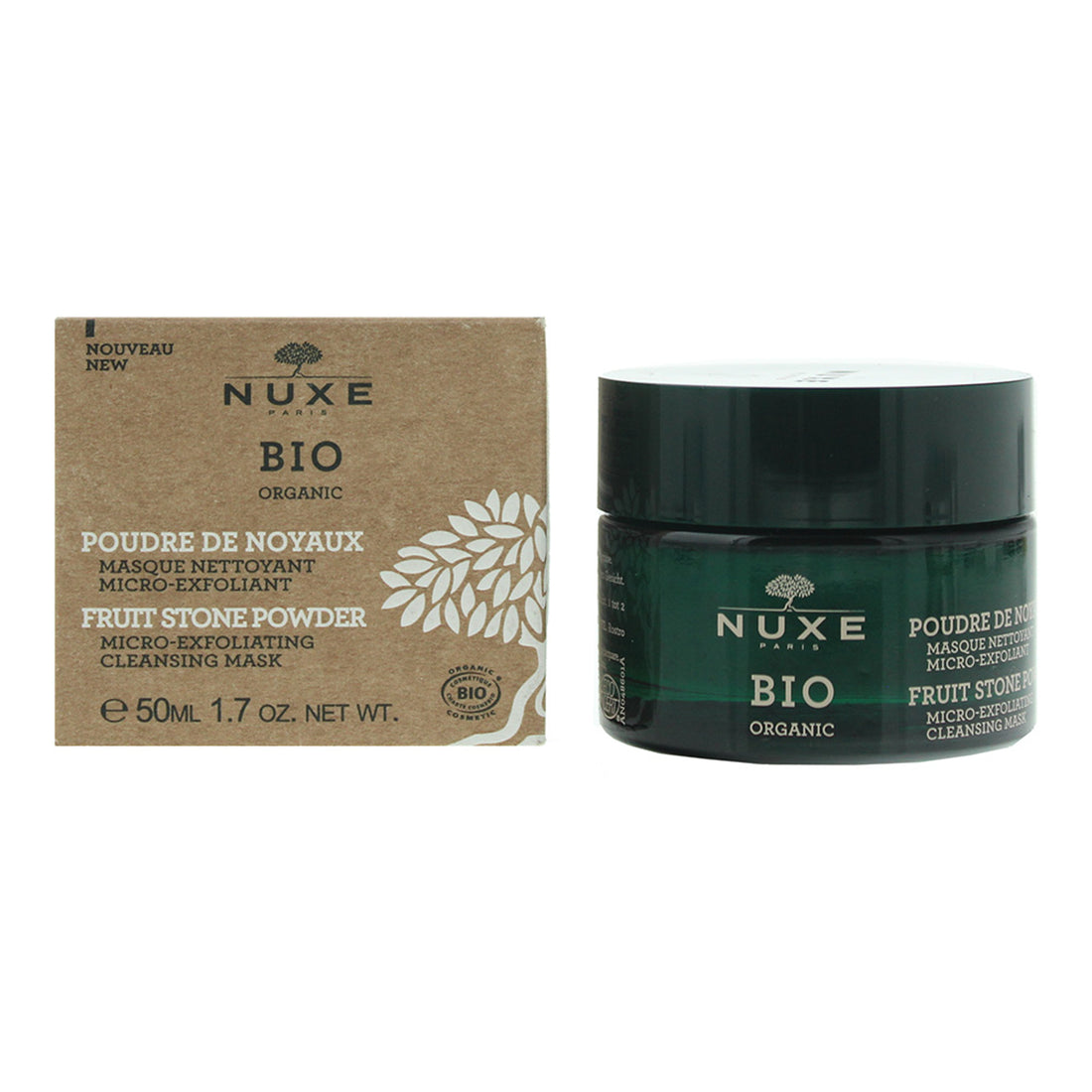 Nuxe Bio Organic Fruit Stone Powder Micro-Exfoliating Cleansing Mask