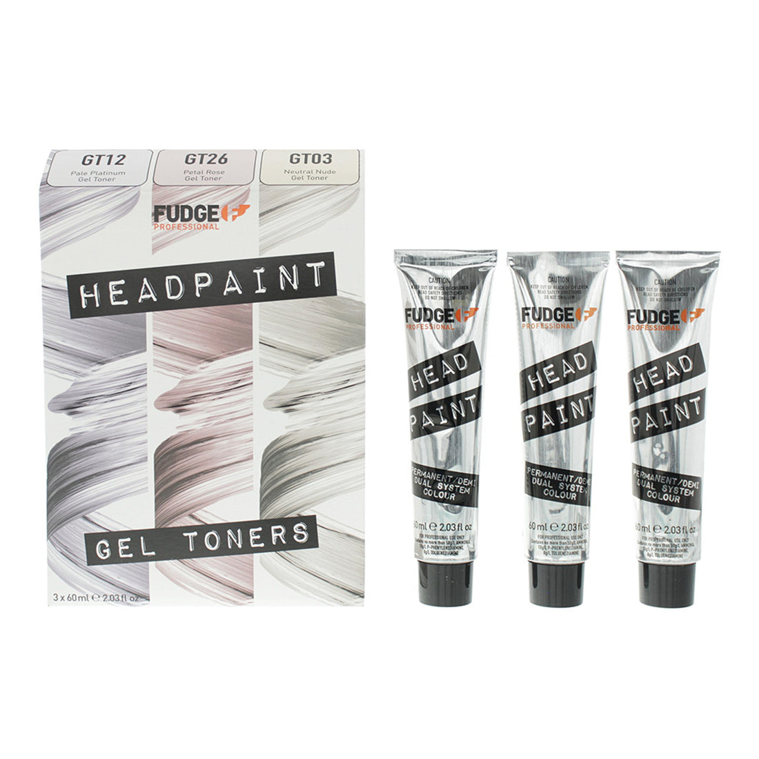 Fudge Professional Headpaint Gel Toners Trio Kit