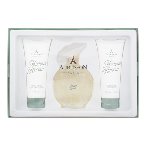 Aubusson Historie d'Amour Gift Set 100ml EDP + 100ml Body Lotion + 100ml Shower Gel