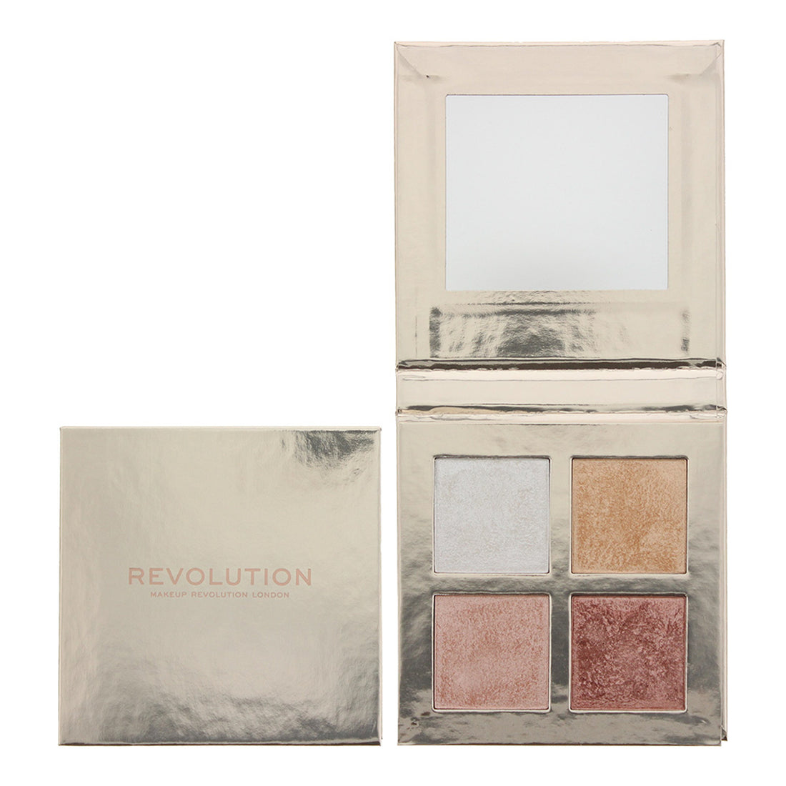 Makeup Revolution Face Quad Highlight Palette 4 x - Incandescent