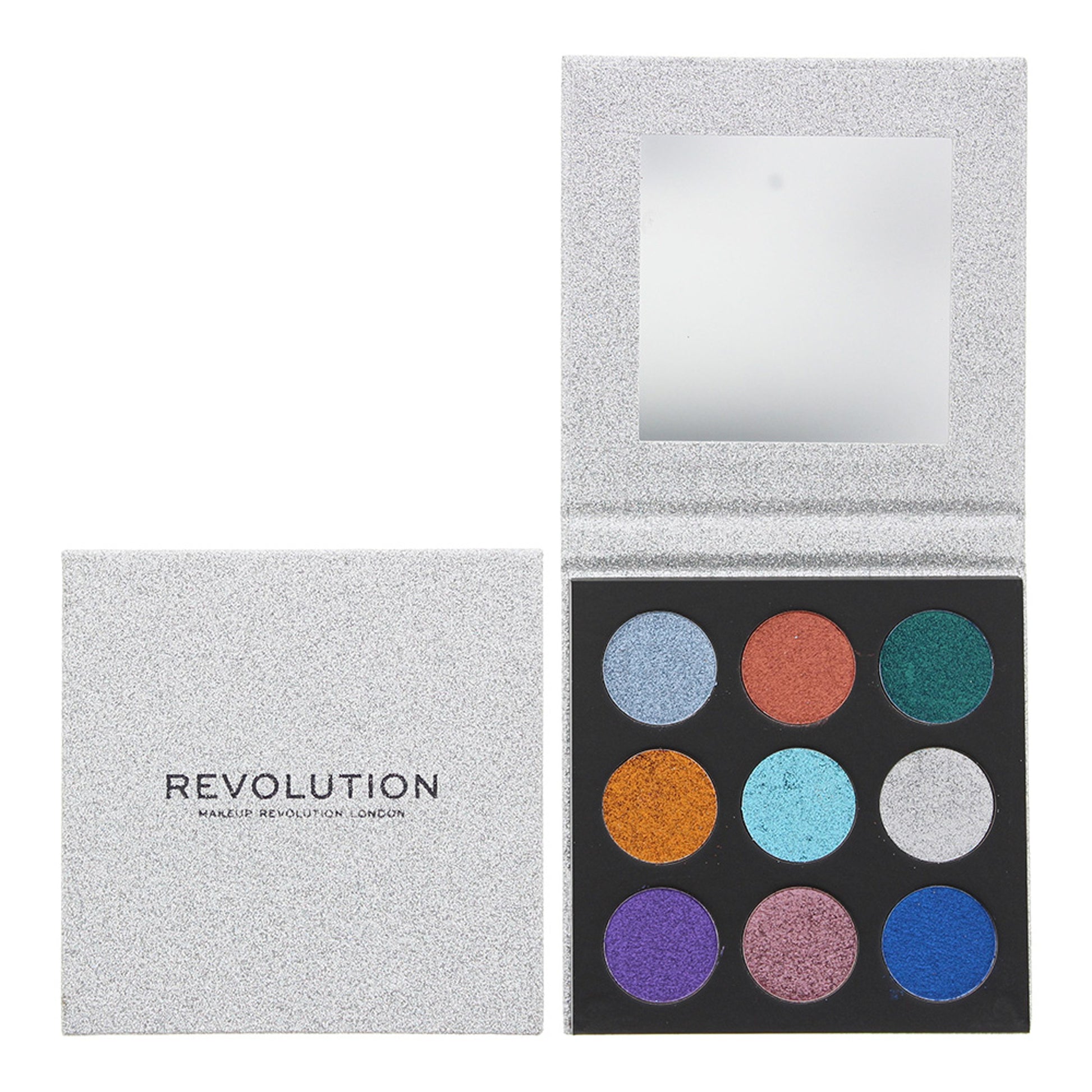 Makeup Revolution Pressed Glitter Eyeshadow Palette 9 x - Illusion