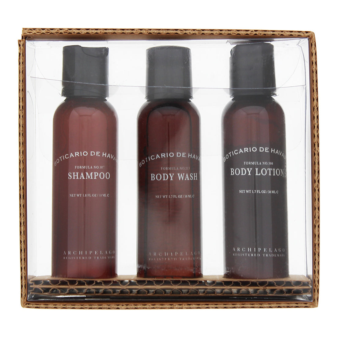 Archipelago Botanicals Botanico de Havana Gift Set 53ml Shampoo + 53ml Body Wash + 53ml Body Lotion