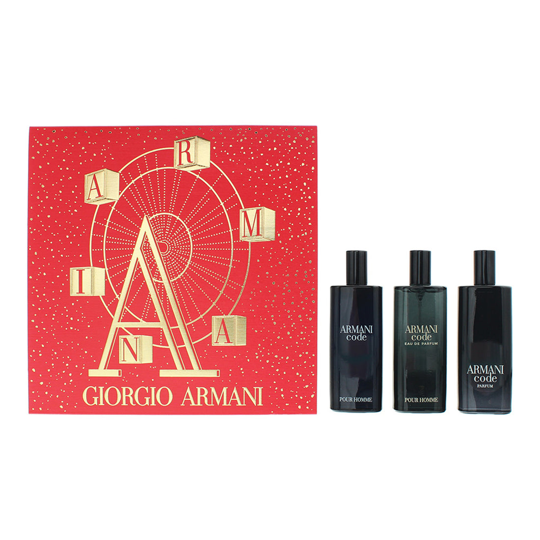 Giorgio Armani Code Gift Set 15ml Code EDT + 15ml Code EDP + 15ml Code Parfum