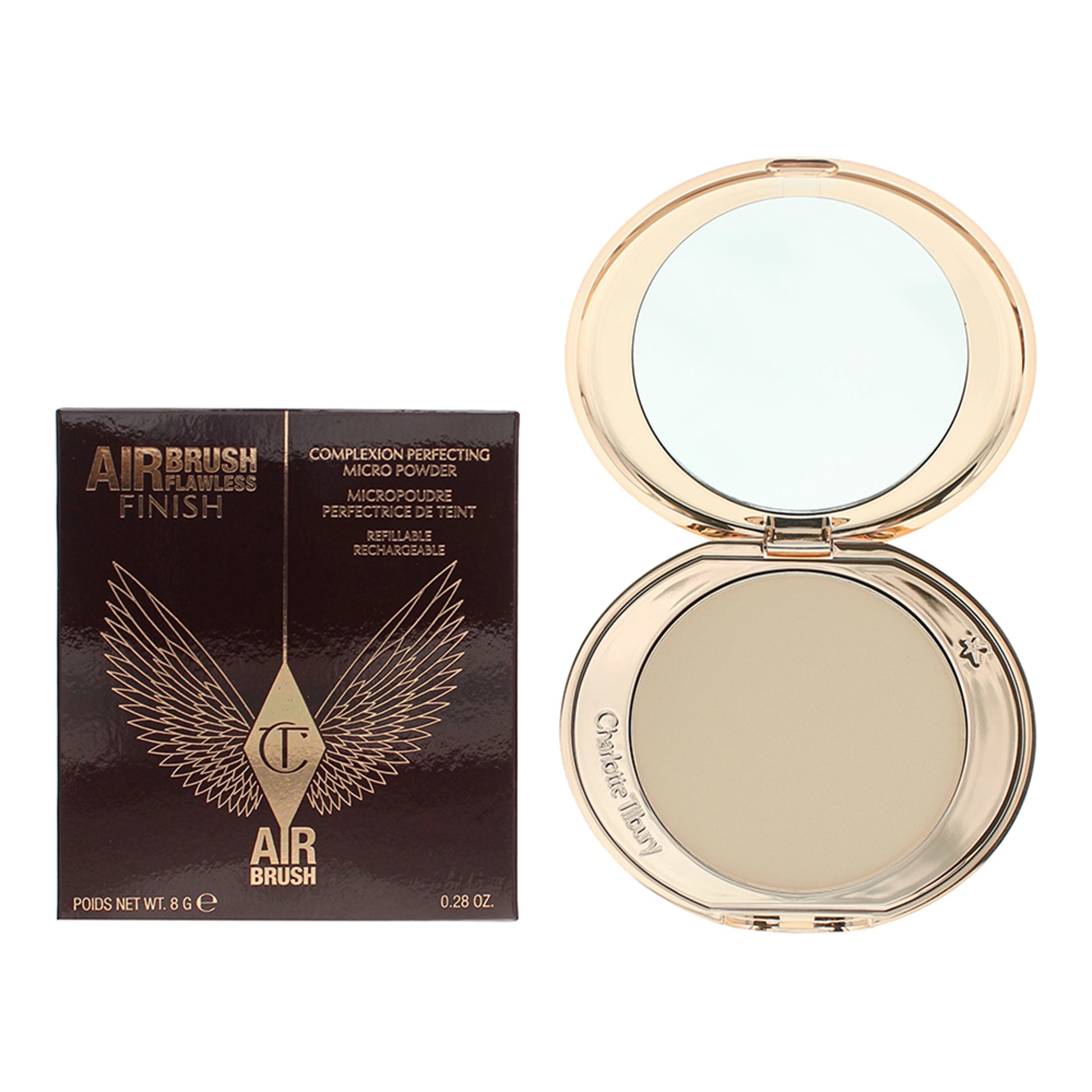 Charlotte Tilbury Airbrush Flawless Finish Pressed Powder - 1 Fair