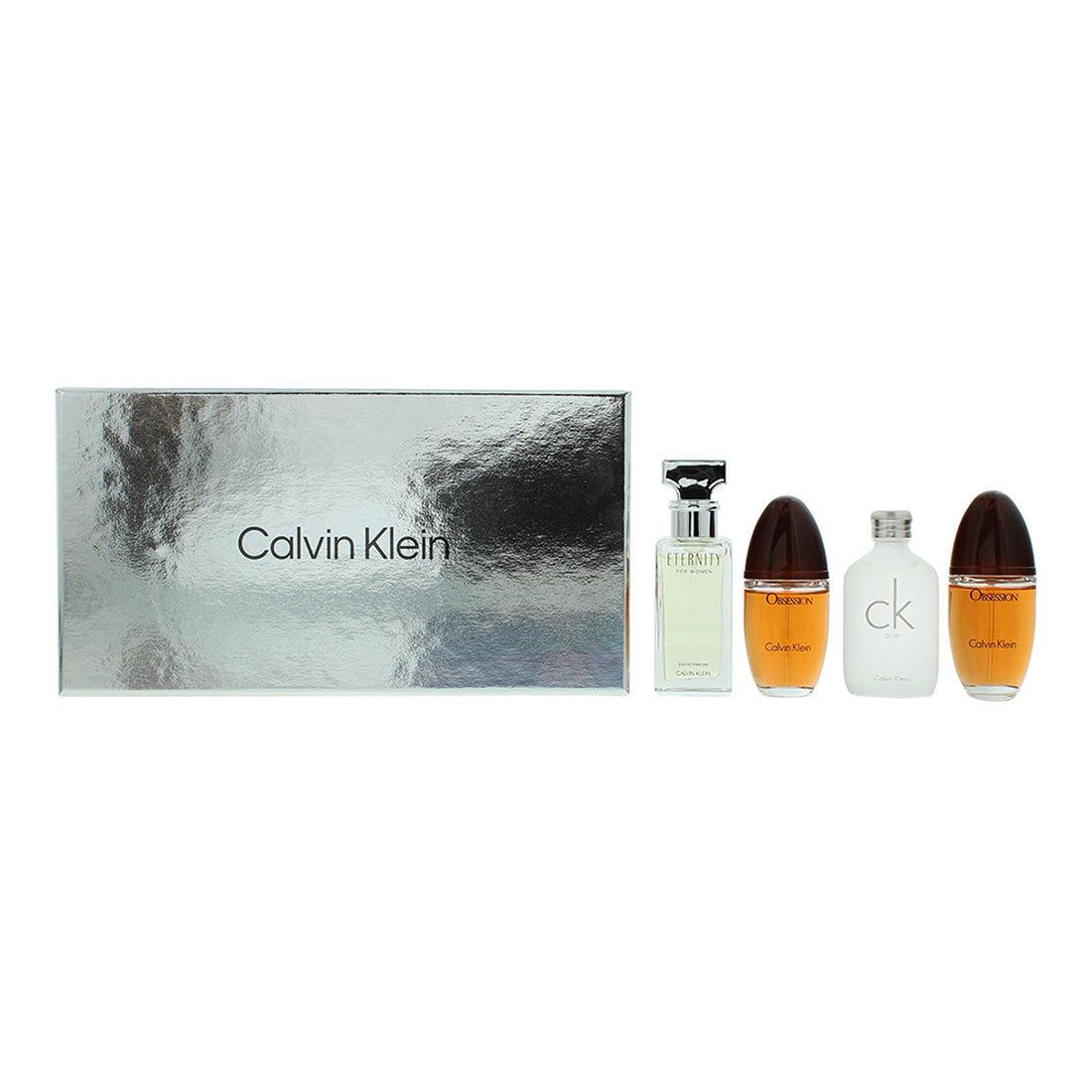 Calvin Klein Women Miniature Gift Set 15ml Eternity EDP + 15ml CK One EDT + 2 x 15ml Obsession EDP