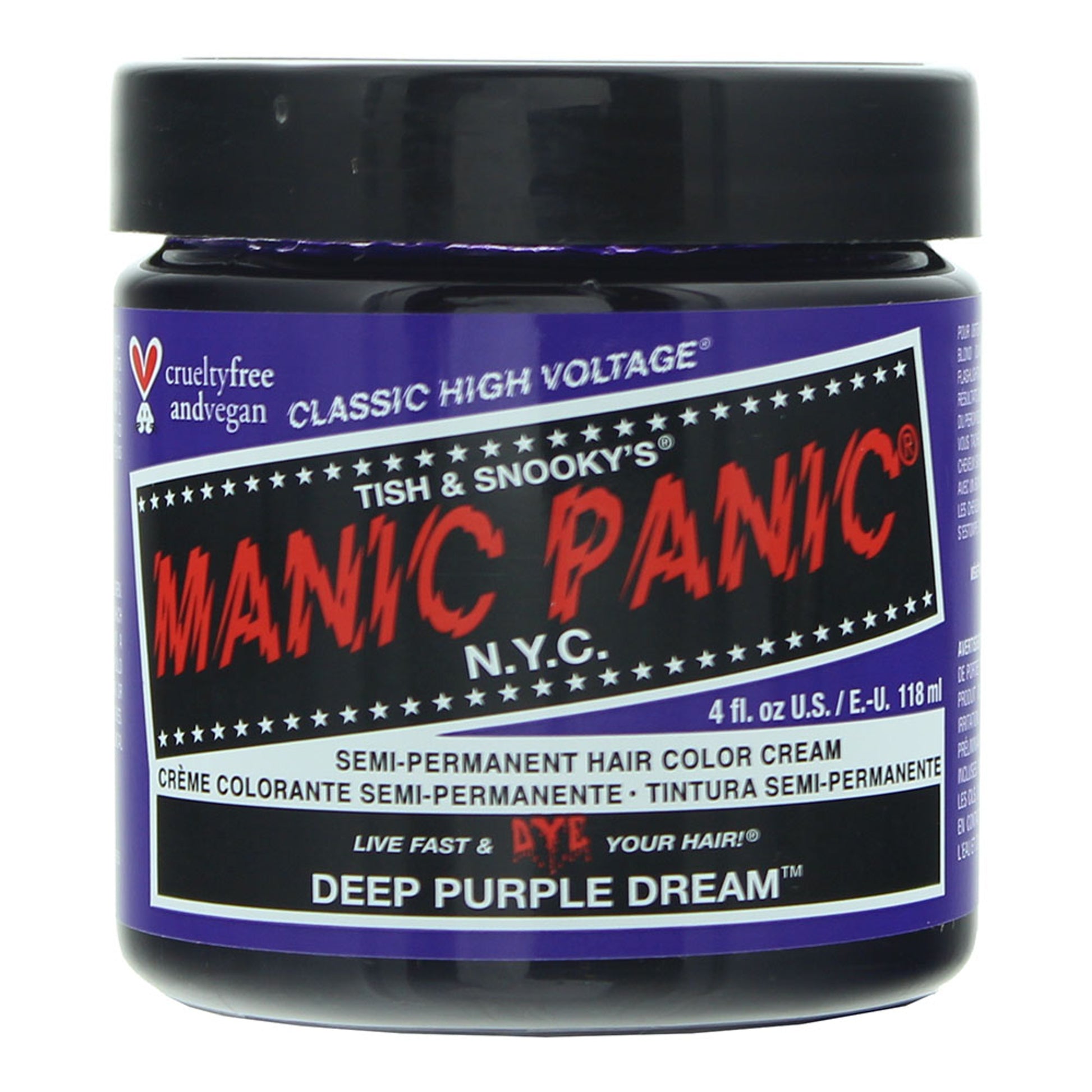 Manic Panic High Voltage Classic Semi-Permanent Hair Colour - Deep Purple