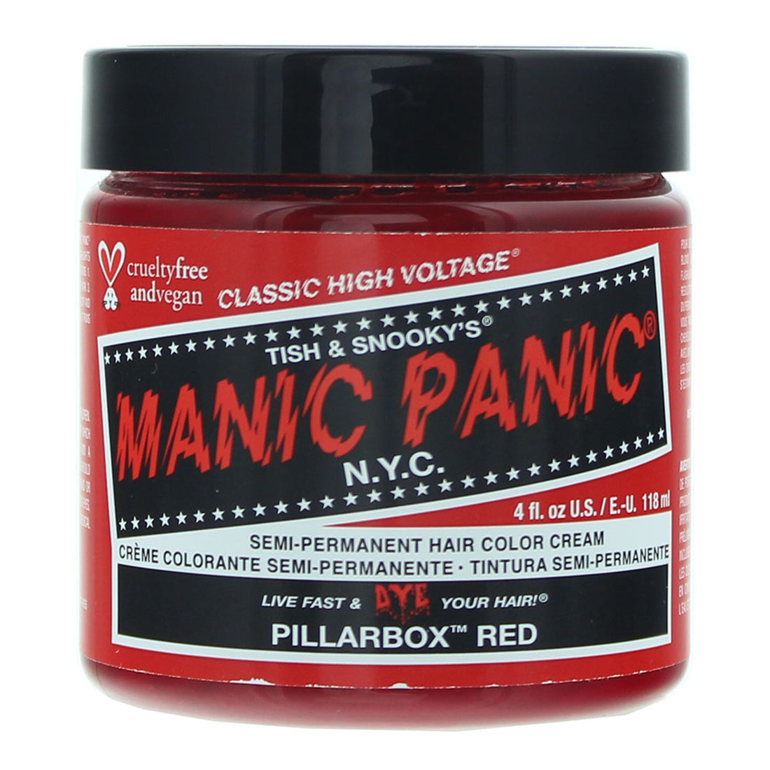 Manic Panic High Voltage Classic Semi-Permanent Hair Colour - Pillarbox Red