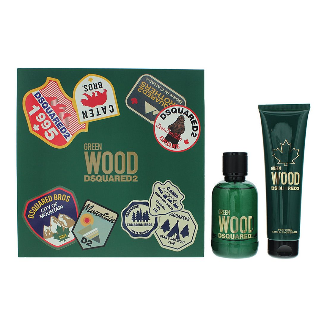 DSquared² Green Wood Gift Set 100ml EDT + 150ml Shower Gel