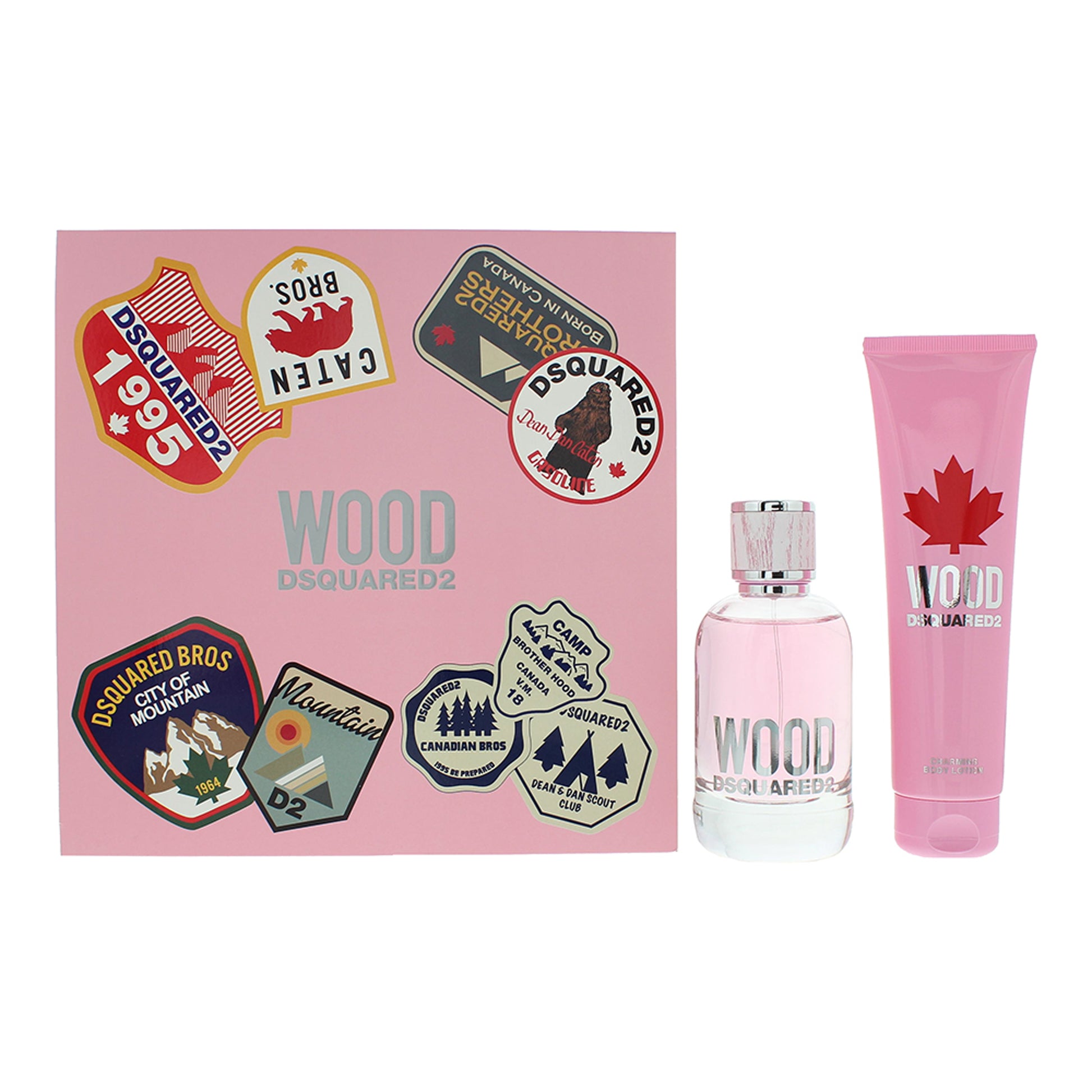 DSquared² Wood For Her Gift Set 100ml EDT + 150ml Body Lotion