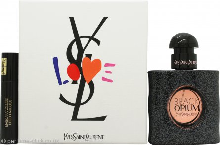 Yves Saint Laurent Black Opium Gift Set 50ml EDP + 2ml Lash Clash Mascara + Pouch