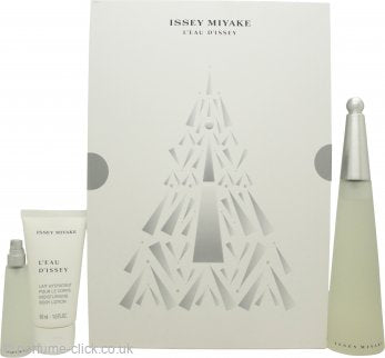 Issey Miyake L'eau d'Issey Gift Set 100ml EDT + 50ml Body Lotion + 10ml EDT Purse Spray - Christmas Edition