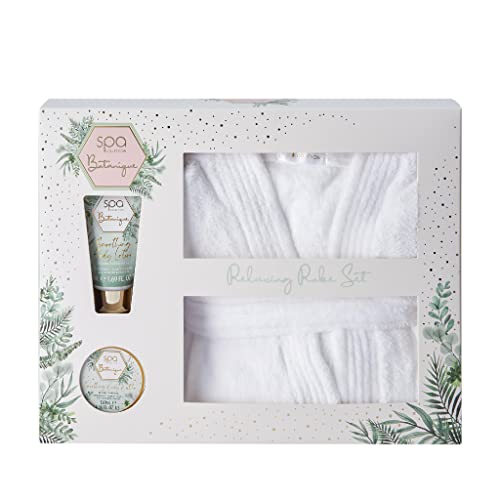 Style & Grace Spa Botanique Relaxing Bath Robe Gift Set Eco Packaging 120ml Body Butter + 50ml Body Lotion + 1 Bath Robe