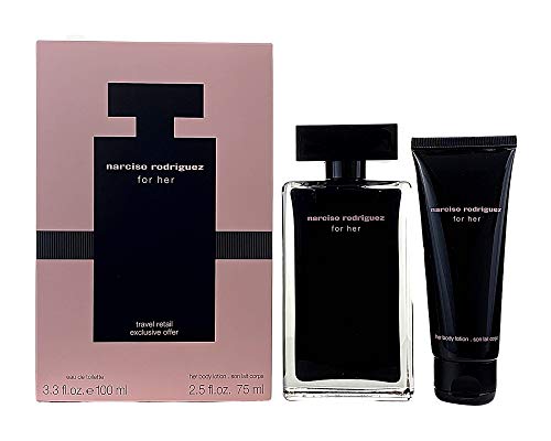 Narciso Rodriguez For Her Gift Set 100ml EDT + 75ml Body Lotion