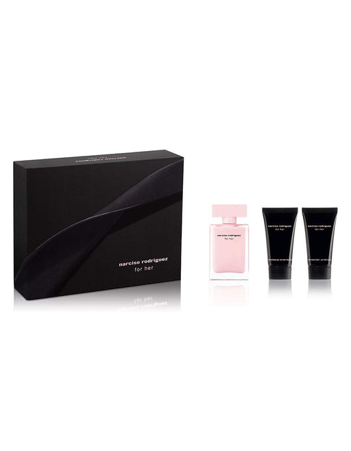 Narciso Rodriguez for Her Gift Set 50ml EDT + 50ml Body Lotion + 50ml Shower Gel