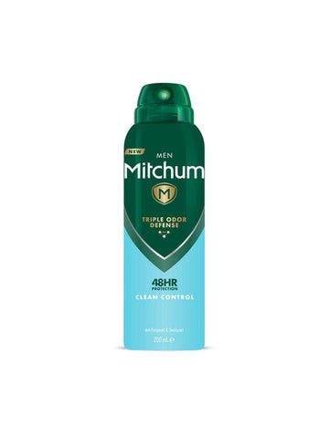 Mitchum Men Triple Odor Defense Clean Control 48HR Protection Deodorant Spray