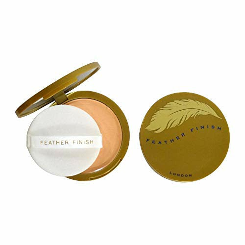 Mayfair Feather Finish Compact Powder with Mirror - 03 Deep Peach