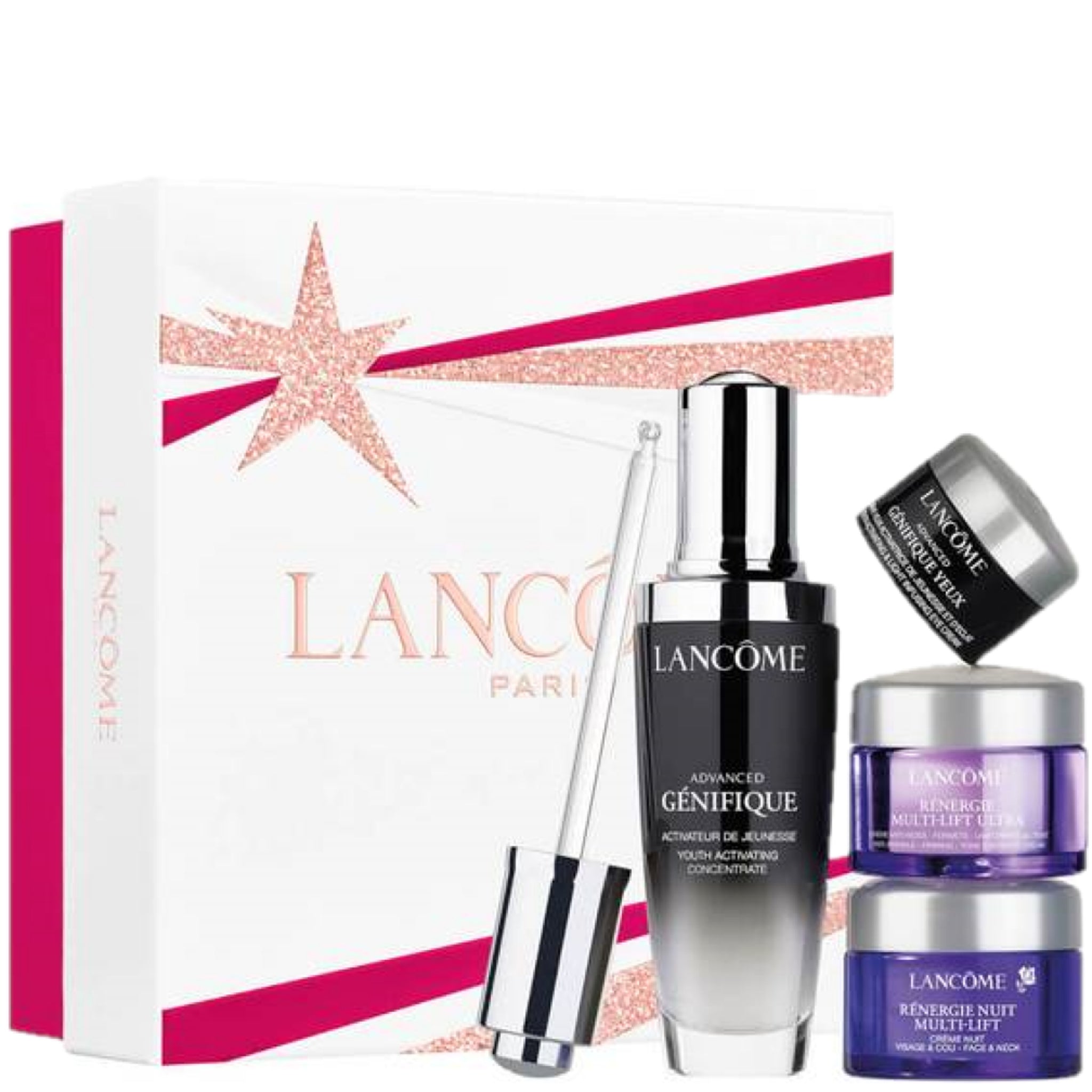 Lancôme Advanced Genifique Gift Set 50ml Advanced Genifique Youth Activating Concentrate + 15ml Rénergie Multi-Lift Ultra Cream + 15ml Rénergie Multi-Lift Night Cream + 5ml Advanced Génifique Eye Cream