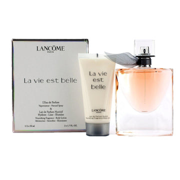 Lancome La Vie Est Belle L'Eau de Parfum Gift Set 50ml Spray + 50ml Body Lotion