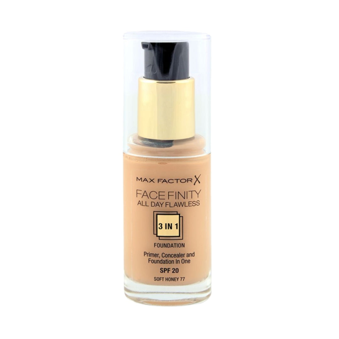 Max Factor Facefinity All Day Flawless 3 in 1 Foundation SPF20 - 77 Soft Honey