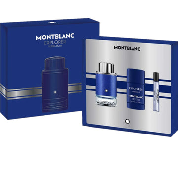 Mont Blanc Explorer Ultra Blue Gift Set 100ml EDP + 75g Deodorant Stick + 7.5ml EDP