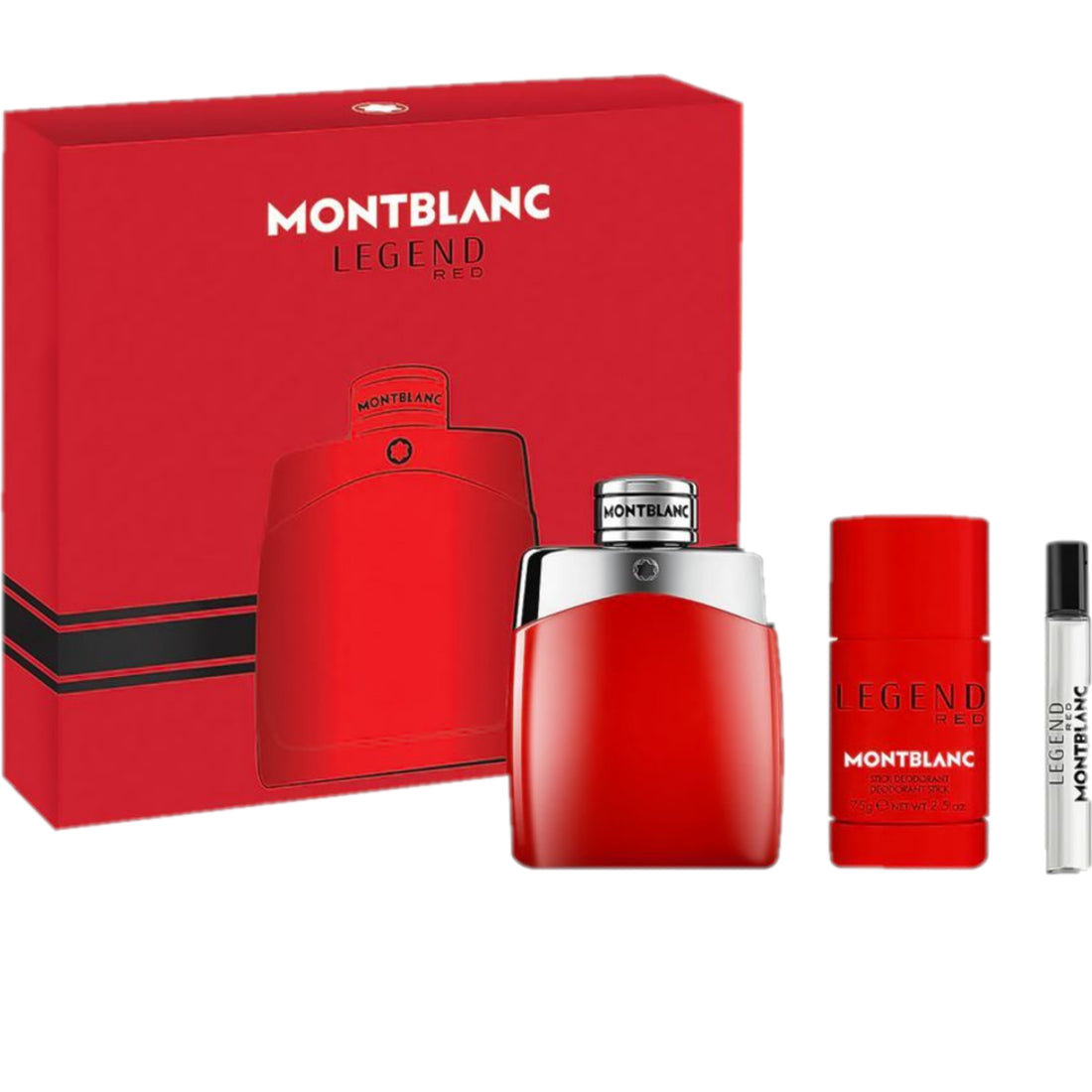 Mont Blanc Legend Eau de Parfum Gift Set 100ml EDP + 75g Deodorant Stick + 7.5ml EDP