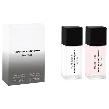 Narciso Rodriguez Layering Duo For Her Gift Set 20ml For Her Pure Musc EDP + 20ml For Her Musc Noir EDP