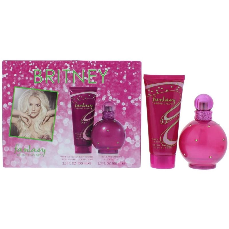 Britney Spears Fantasy Gift Set 100ml EDP + 100ml Body Souffle