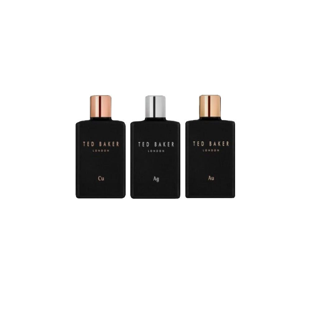 Ted Baker Tonic Mini Gift Set 12.5ml Cu EDT + 12.5ml Ag EDT + 12.5ml Au EDT