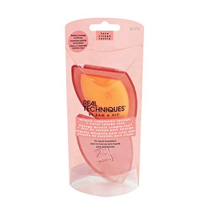 Real Techniques Base Miracle Complexion Sponge Gift Set Sponge + Travel Case